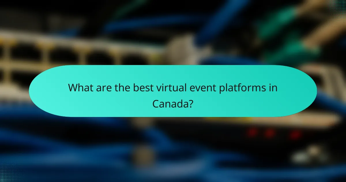 What are the best virtual event platforms in Canada?