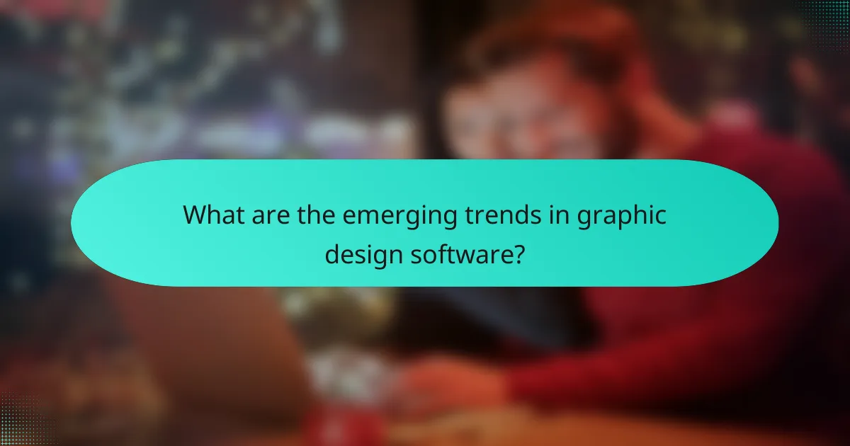 What are the emerging trends in graphic design software?