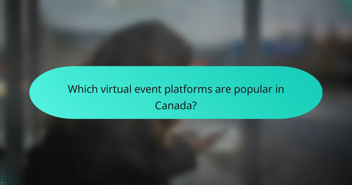 Which virtual event platforms are popular in Canada?